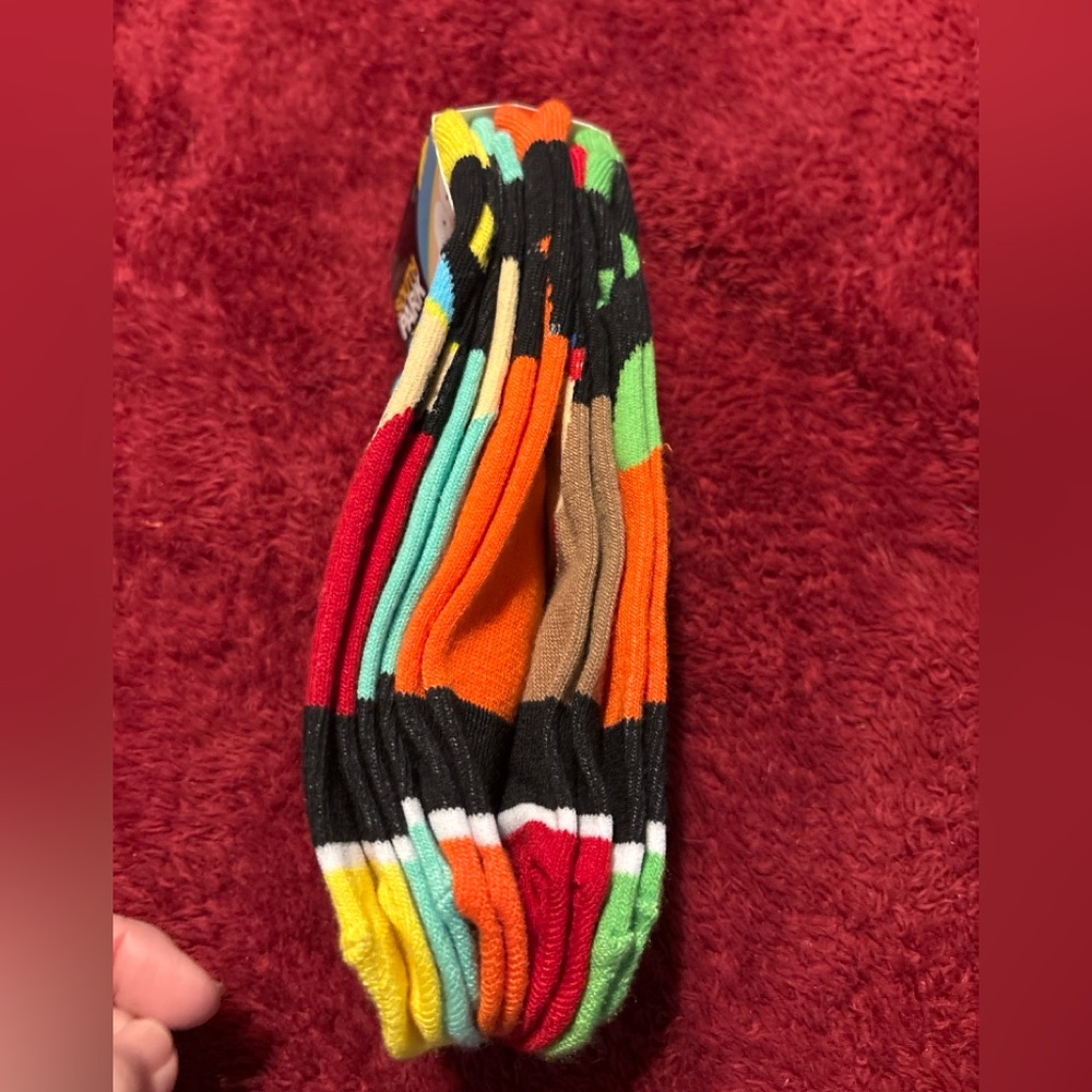 South Park Socks 5 Pair Pack Eric Cartman Low Cut Crew Shoe Size 4-10 NWT - Picture 2 of 2